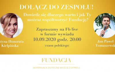 DOŁĄCZ DO ZESPOŁU FUNDACJI, JEŚLI BLISKIE SĄ CI 3 WARTOŚCI